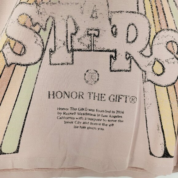 Honor The Gift Women's Cropped T-Shirt Short Sleeves XL Rayon Spandex 2-Pk NWT - Picture 3 of 15